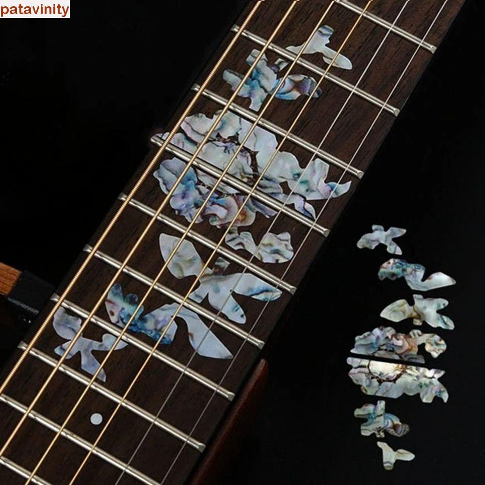 PATAVINITY Cross Inlay Đề Can Siêu Mỏng Guitarra Phụ Kiện Guitar Inlay Miếng Dán Đàn Guitar Acoustic