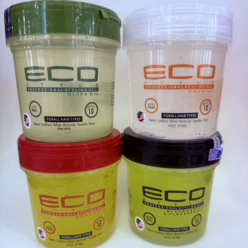 Gel tạo kiểu tóc Eco Gel ECO chứa dầu ô liu, gel giữ nếp tóc, kem tạo kiểu tóc [cxS]