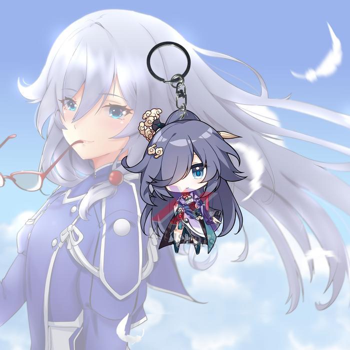 Gantungan Kunci Honkai Impact 3 Fu Hua 02 - Souvenir - Key Chain