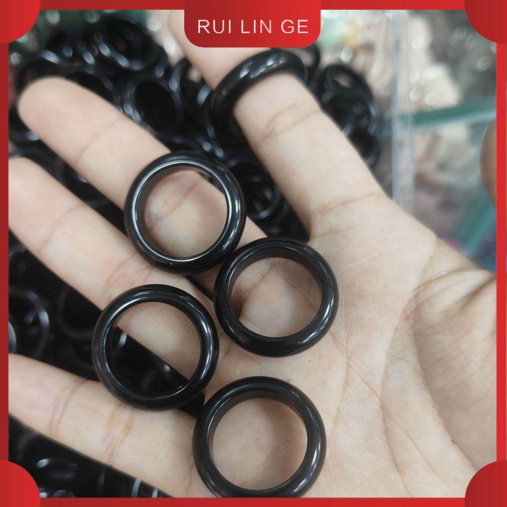 Nhẫn Obsidian Nhẫn Pha Lê Vòng Opal ~
