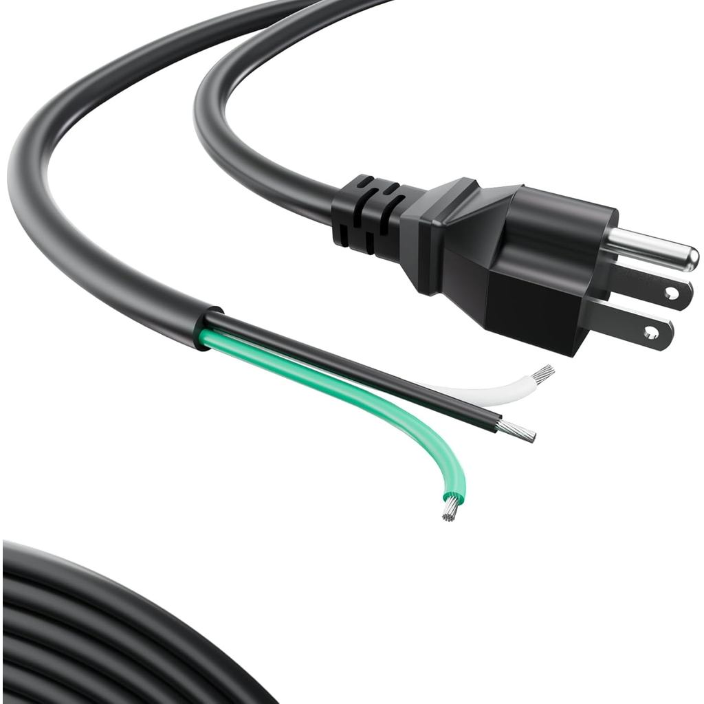 6Feet 12 Gauge 3 Prong Cáp dây cấp nguồn thay thế hạng nặng 110V 115V 120V Pigtail, Cáp dây dẫn 12 A