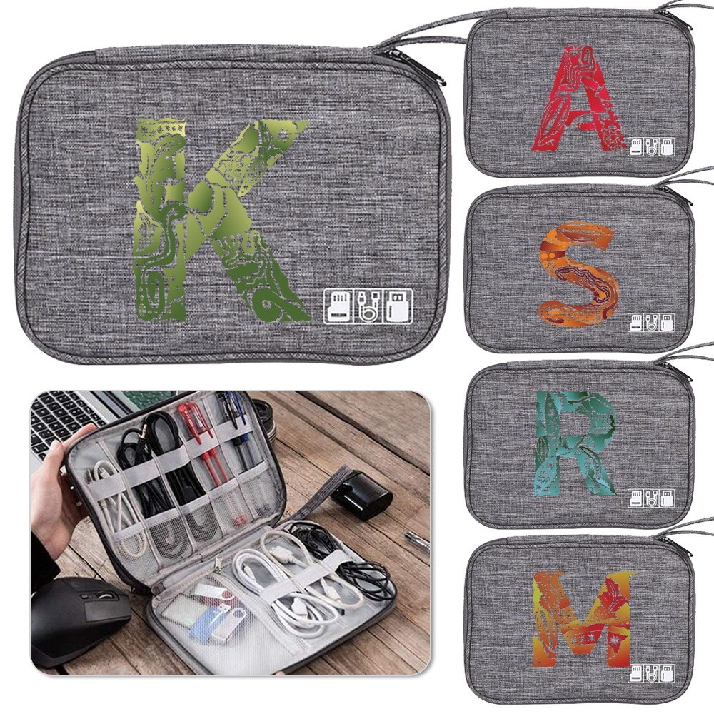 Data cable storage bag Organizer Cable Bag USB Charger Earphone Electronics PowerBank Storage Bag