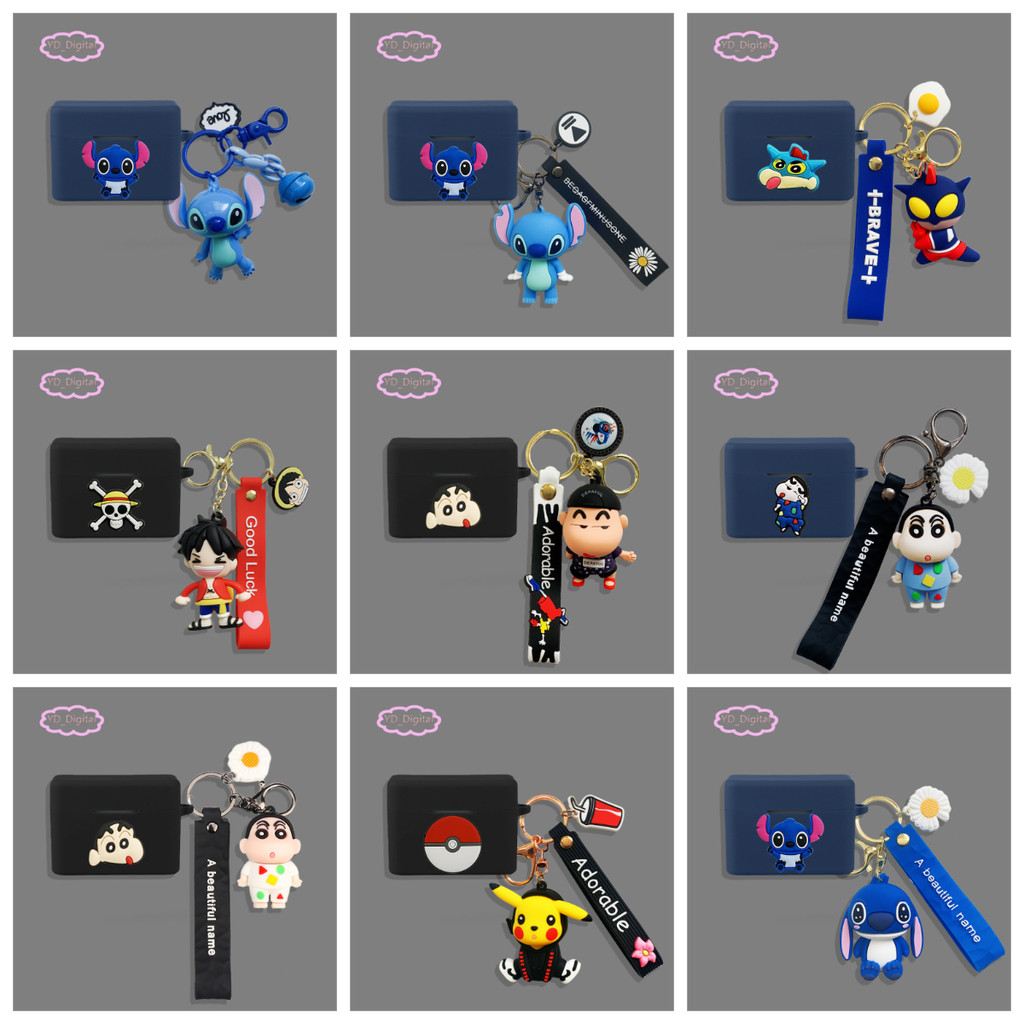 Ốp bảo vệ earphone cho MOONDROP Golden Ages 2 - Bọc silicone mềm mại, chống sốc với mặt dây chuyền h