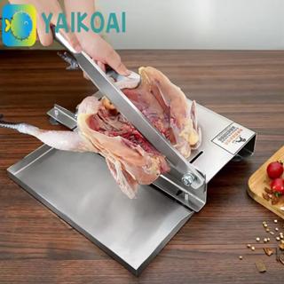 Máy thái thịt GLENES, Hướng dẫn sử dụng có khay lưu trữ Máy cắt xương, Tiện ích nhà bếp Độ dày bằng thép không gỉ Có thể điều chỉnh Máy cắt cuộn thịt cừu chống gỉ Nồi nóng