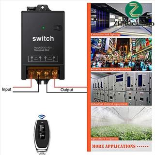 ZHAOcaimao Công tắc điều khiển từ xa, Bộ điều khiển không dây Micro nhận 433 Mhz, Rơle Mini tiện lợi DC 12V-72V Công tắc thông minh công suất cao Thiết bị điện