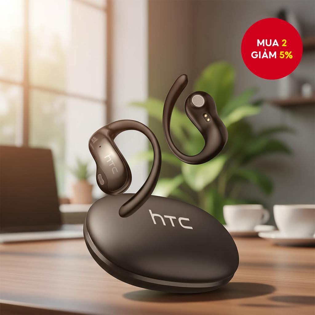 HTC NE19 AI-Powered Earbuds: Bluetooth HIFI, Chống ồn, Chống nước, Sẵn sàng cho thể thao, Tích hợp m