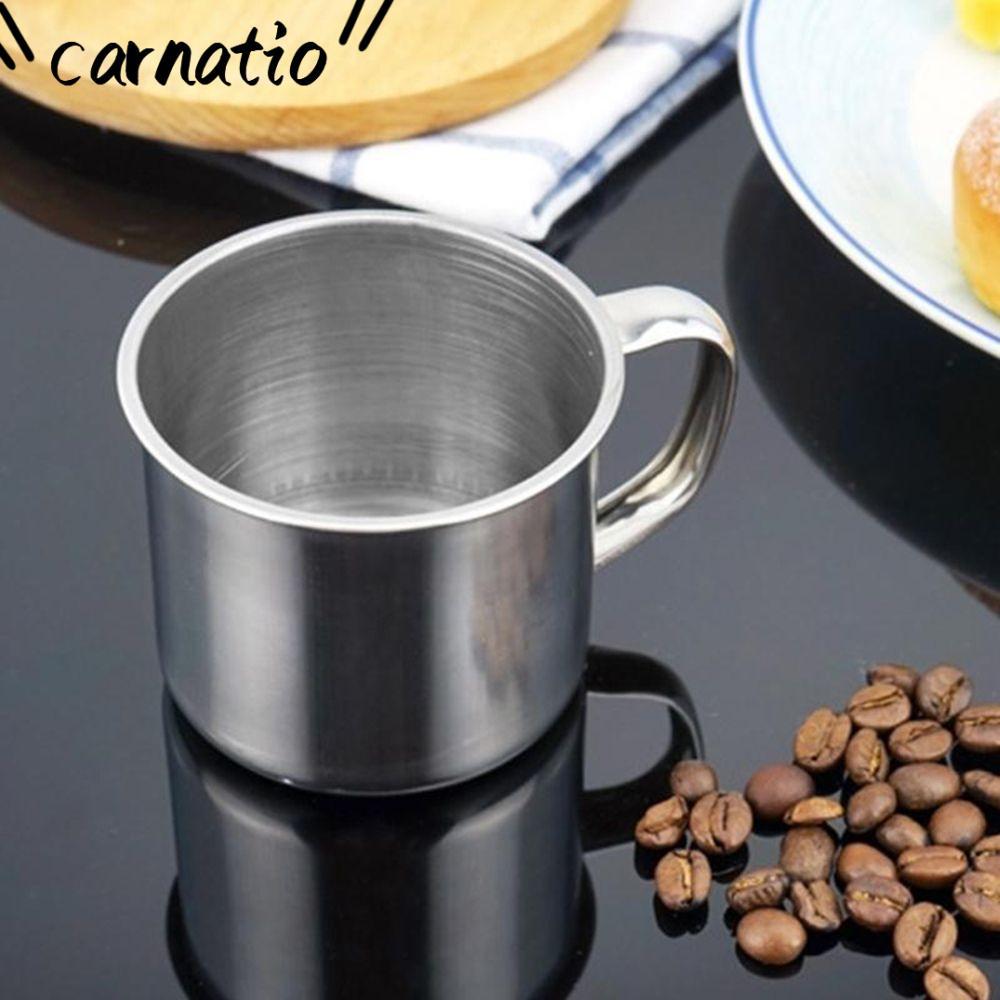 CARNATIO 200ml Cốc Cà Phê Du Lịch Kim Loại Tumbler Pint Thép Không Gỉ