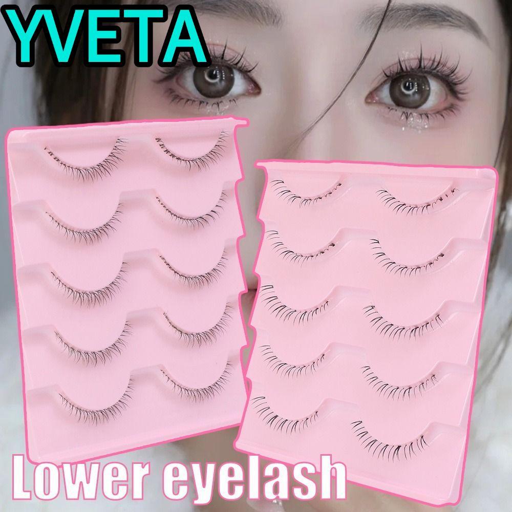 YVETA Lông Mi Dưới, Manga Đáy Mềm Dưới Mắt Lông Mi, Dây Handmade Trang Điểm Hàn Quốc Tự Nhiên Manga 