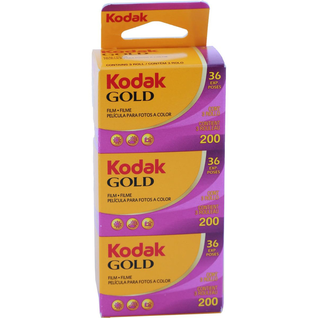 【Từ Nhật】Kodak phim âm bản màu GOLD 200 35mm 36 tấm set 3 cuộn 1880806