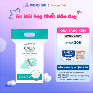  Bông tẩy trang làm sạch da Bông Bạch Tuyết Calla Sạch Sâu  250gr túi  