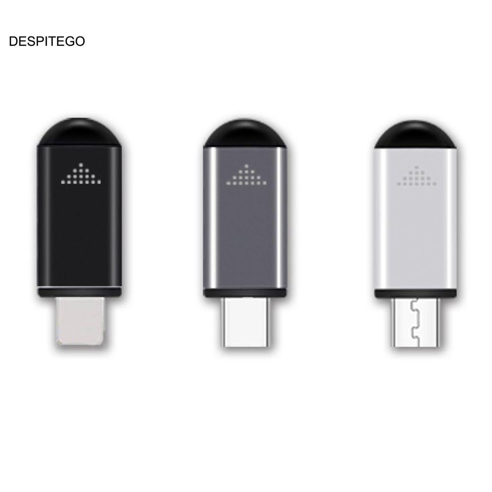 DESPITEGO TV Điều Khiển Từ Xa Type-C Cắm Micro -USB Điều Hòa Không Dây Hồng Ngoại Đa Năng Đa Năng IR