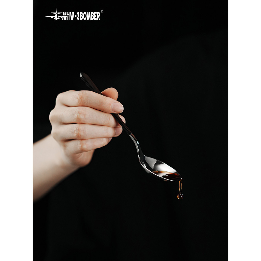 MHW-3BOMBER Bomber Barista Cốc Đo Thìa SCA Cà Phê Chuyên Nghiệp Thìa Khuấy Thép Không Gỉ 304 Mạ