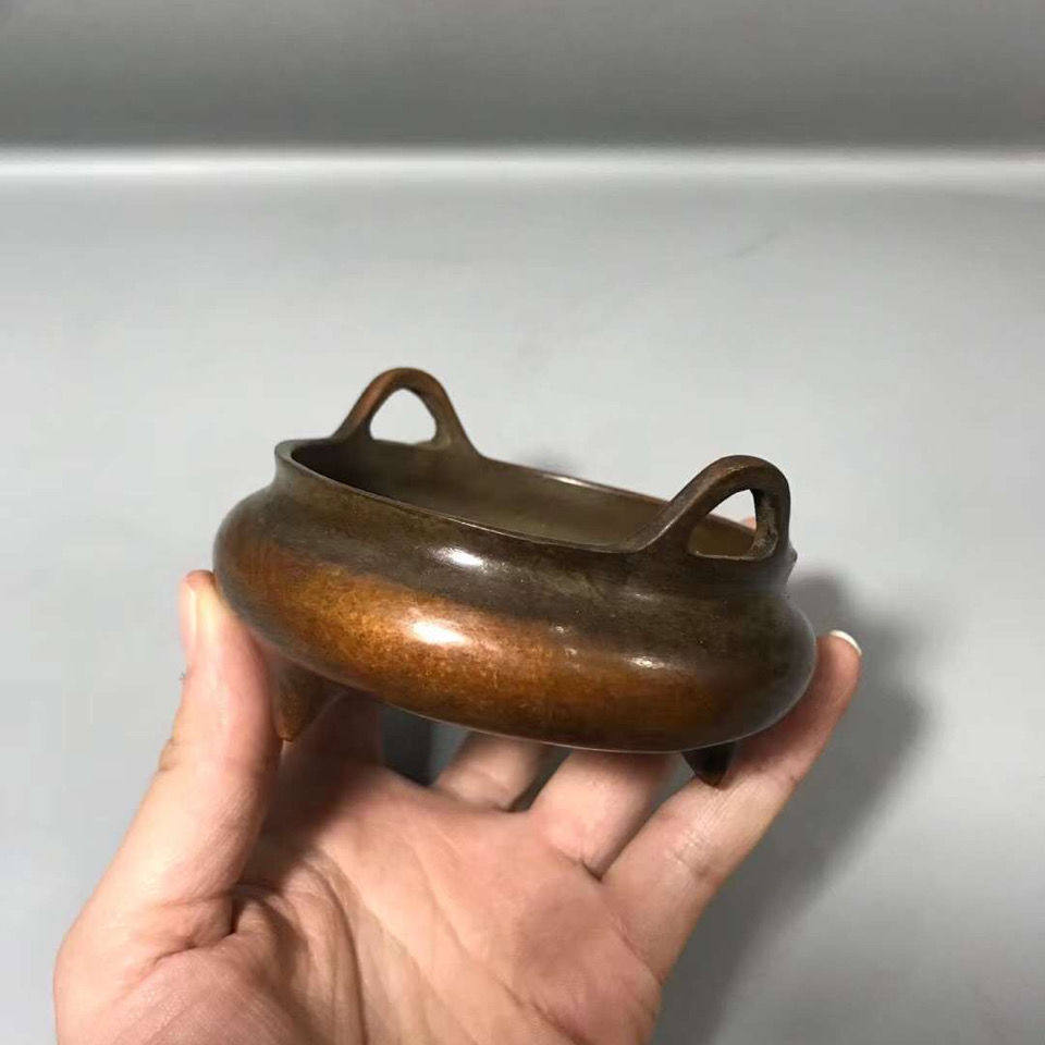 Cổ Seiko Pulp Daming Xuande Nhỏ Lư Hương Trọng Lượng Khoảng 270g