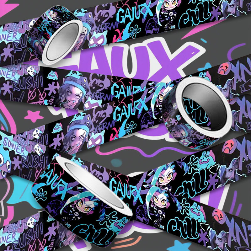 Graffiti Jinx Băng Chống Thấm Nước Hợp Thời Trang Chơi Hành Lý Để Bàn Miếng Dán Hình Bể Cá Kệ Dài Tr