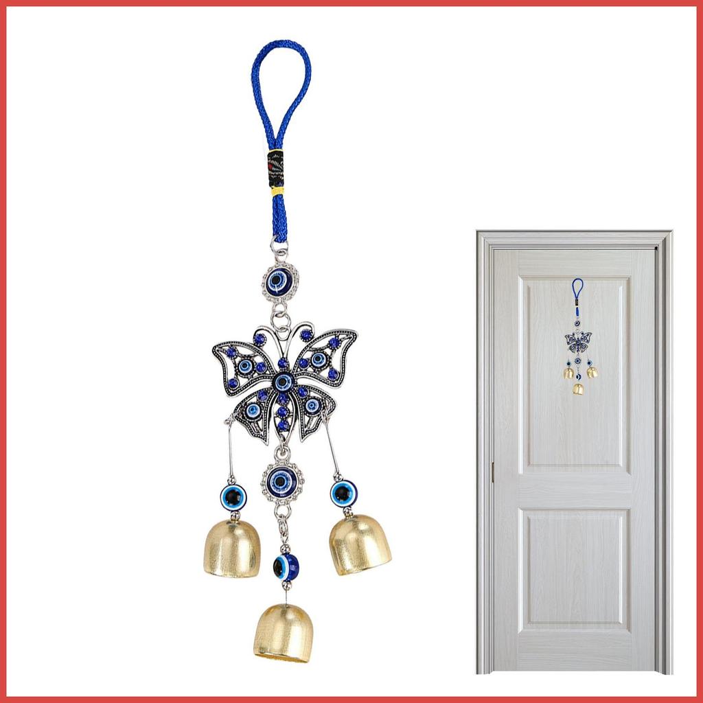 Blue Evil Eye Wall Decor Blue Evil Eye Chuông gió ngoài trời Hangable Decor Blue Evil Eye Hangable p