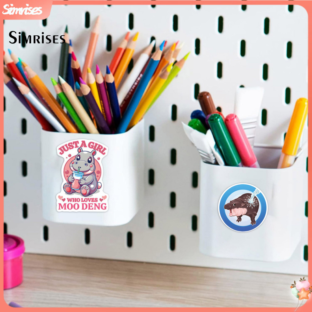 Hippopotamus Dán Đề Can Hippo 50 Miếng Dán Hippo Chống Thấm Nước Dễ Thương Đề Can Cho Laptop Hành Lý