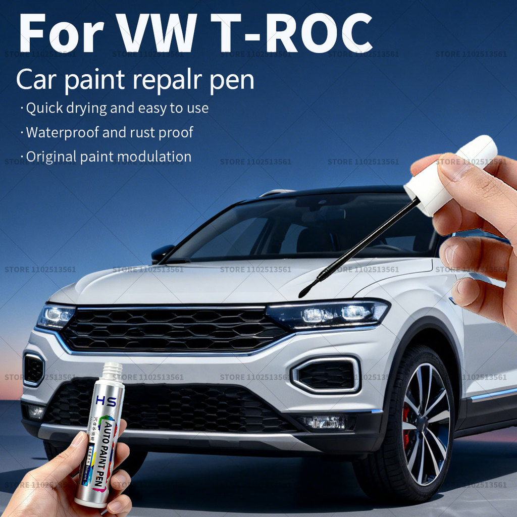 Dành Cho Xe Volkswagen T-ROC Sơn Sửa Chữa Bút Chạm Lên Trầy Xước DIY Phụ Kiện Ô Tô Xanh A5W Xanh LF8