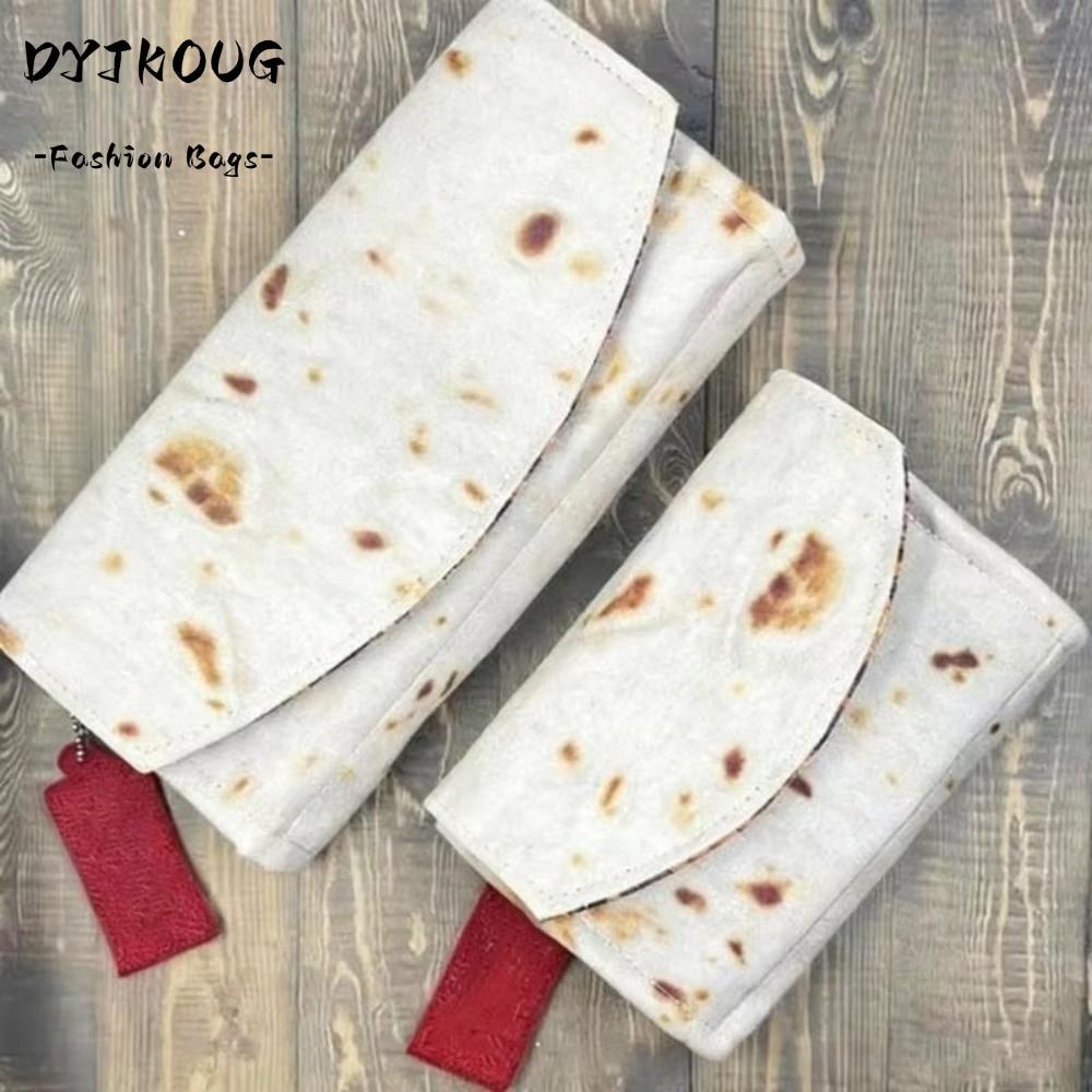 Ví Burrito DOJKOUG, có khe cắm thẻ Kẹp tiền xu nhiều ngăn, Ví đựng tiền xu Burrito có thể gập lại