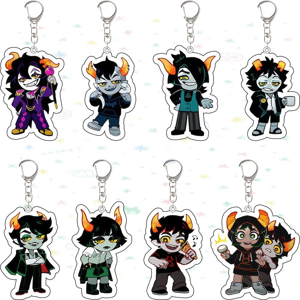 Móc khóa anime Homestuck Acrylic Mica Gamzee Makara Karkat Vantas Tavros Nitram Eridan Ampora phụ ki