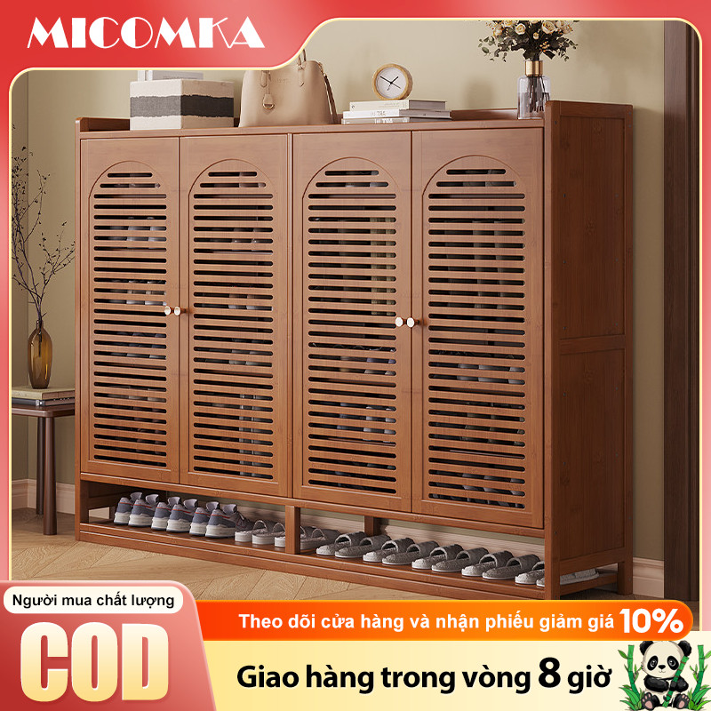 Tủ Giày Chống Ẩm Cửa Lá Sách Thông Gió Tốt Thiết Kế Vòm Đẹp Giải Pháp Bảo Quản Giày Cho Mùa Mưa