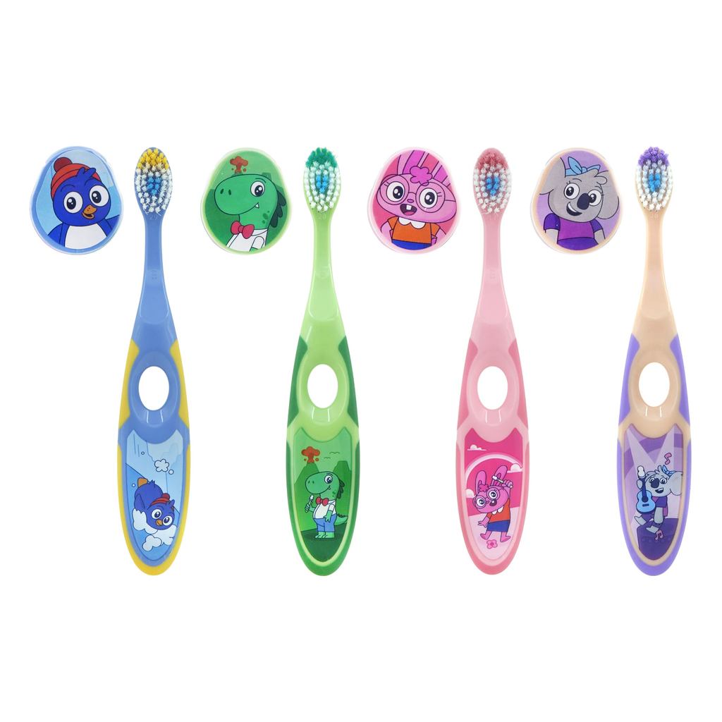 Jordan* STEP2 High-Performance Children's Toothbrush for Ages 3 to 5, Soft Bristles, Reaches Back Te