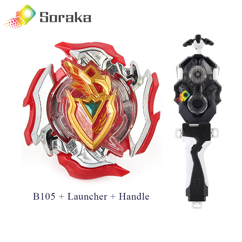 Bộ khởi động Soraka Beyblade Burst B-105 Z Achilles trong tay cầm phóng cho bé trai