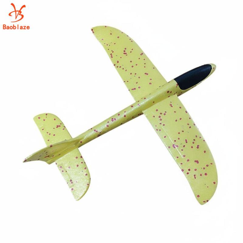 Big EPP Foam Glider Kit Máy Bay Đồ Chơi Bật Sáng LED Máy Bay Cho Trẻ Em Ngoài Trời Vui Nhộn Tay Ném 