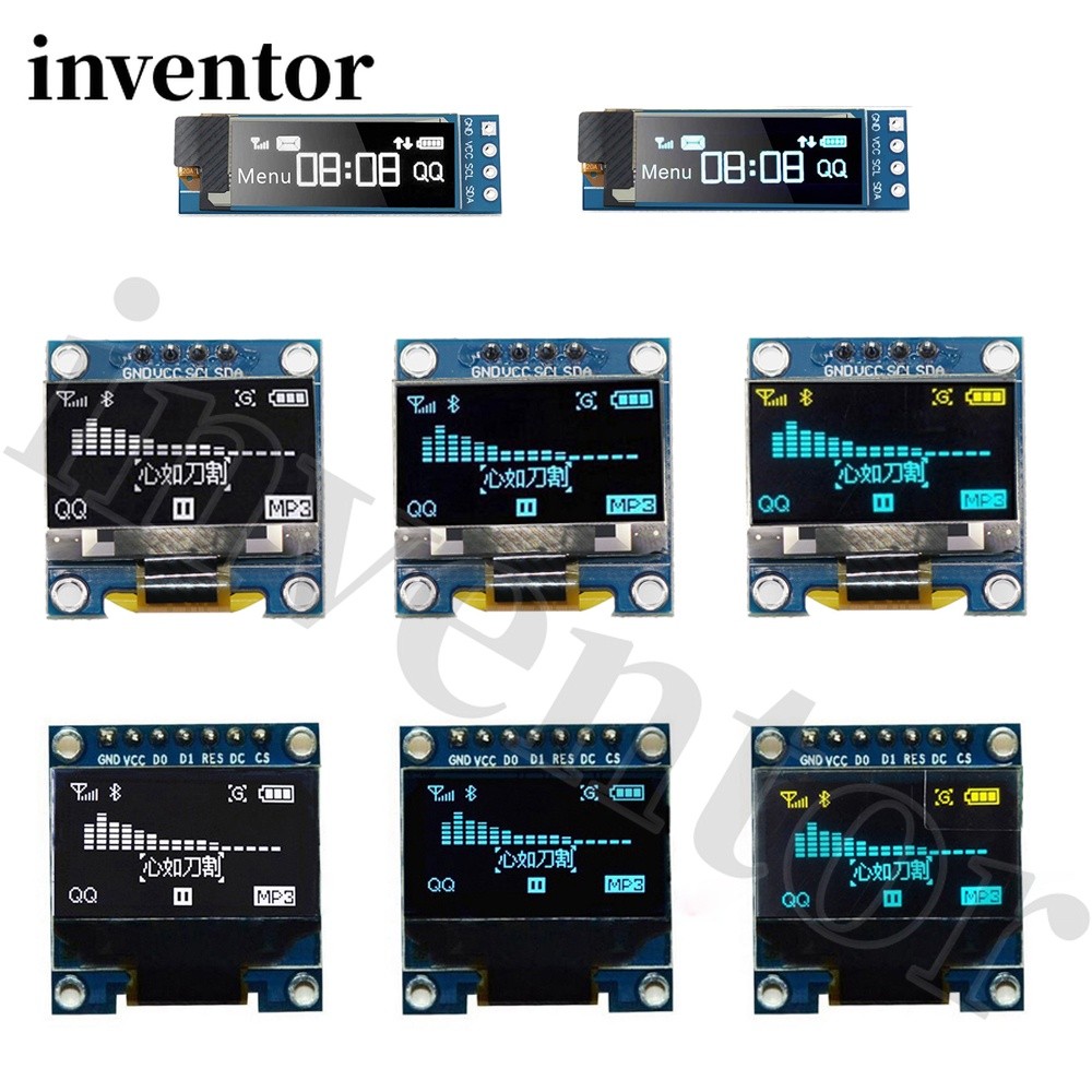 0,91inch 0,96 inch Oled IIC Serial White OLED Display Module 128X64 I2C SSD1306 12864 Bảng Màn Hình 
