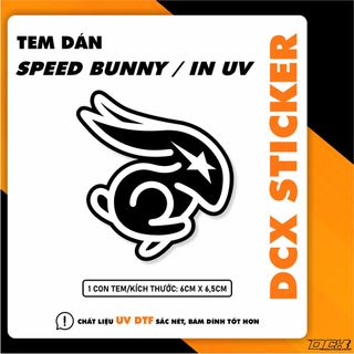 STICKER BUNNY | Công nghệ in UV DTF – mực in nổi 3D sắc nét, khôn thấm nước, không phai màu