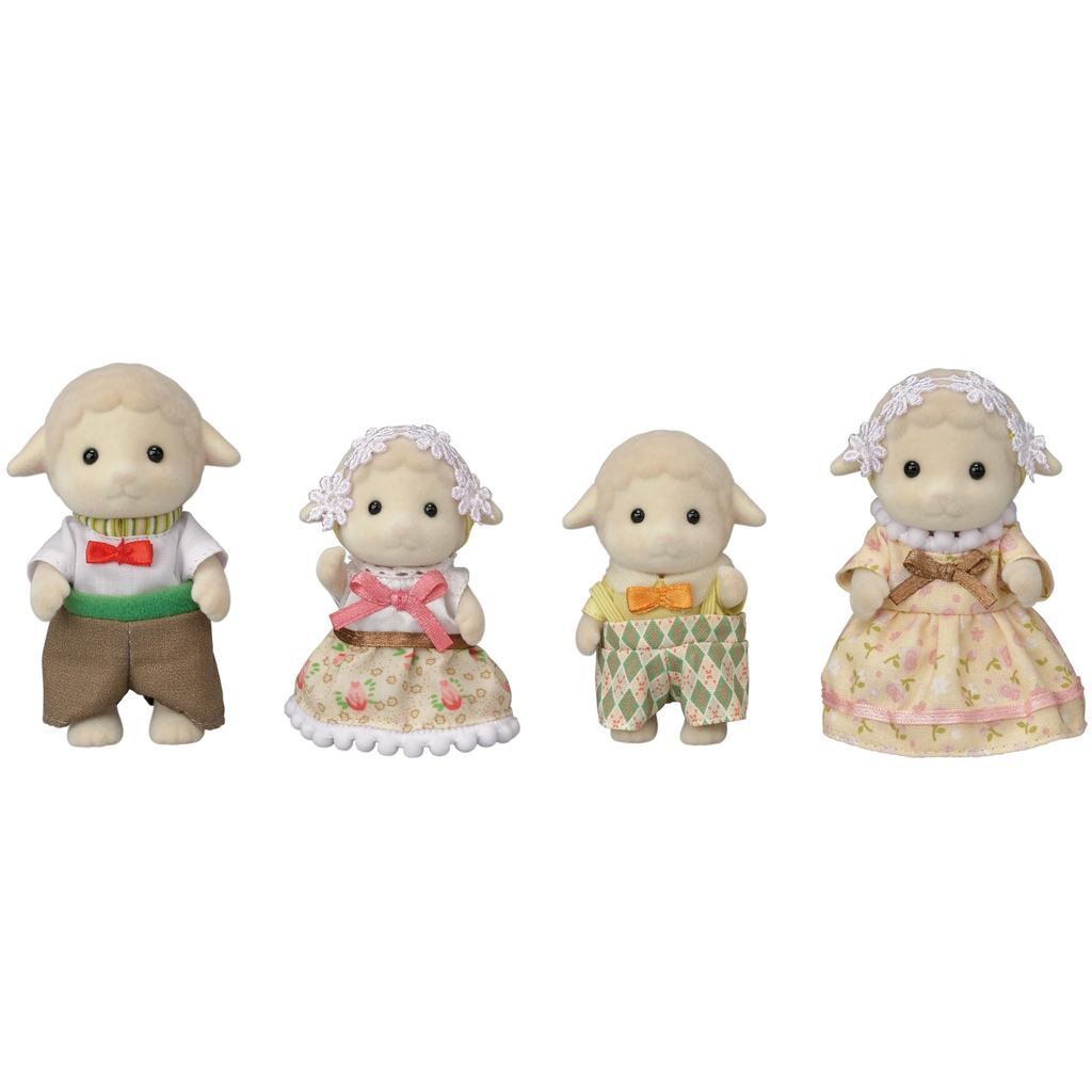 Sylvanian Families Doll - Sheep Family (FS-42), ST Mark Certified, Ages 3 and up, Toy Dollhouse by E