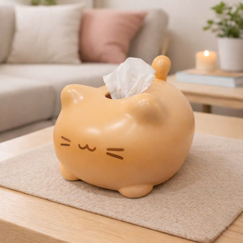 Cốc sứ, dĩa ,thố úp mì, Set Gia Vị, Hộp đựng giấy, hủ tăm Đồ Dùng Gia đình Bằng Sứ Lucky Cat - TIỆM 