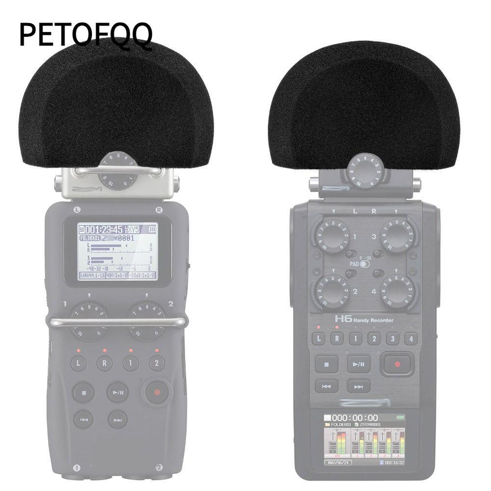 Vỏ xốp micro PETOFQQ, Kính chắn gió micro đa năng chống gió, Bộ lọc Mic Pop giảm tiếng ồn chuyên ngh