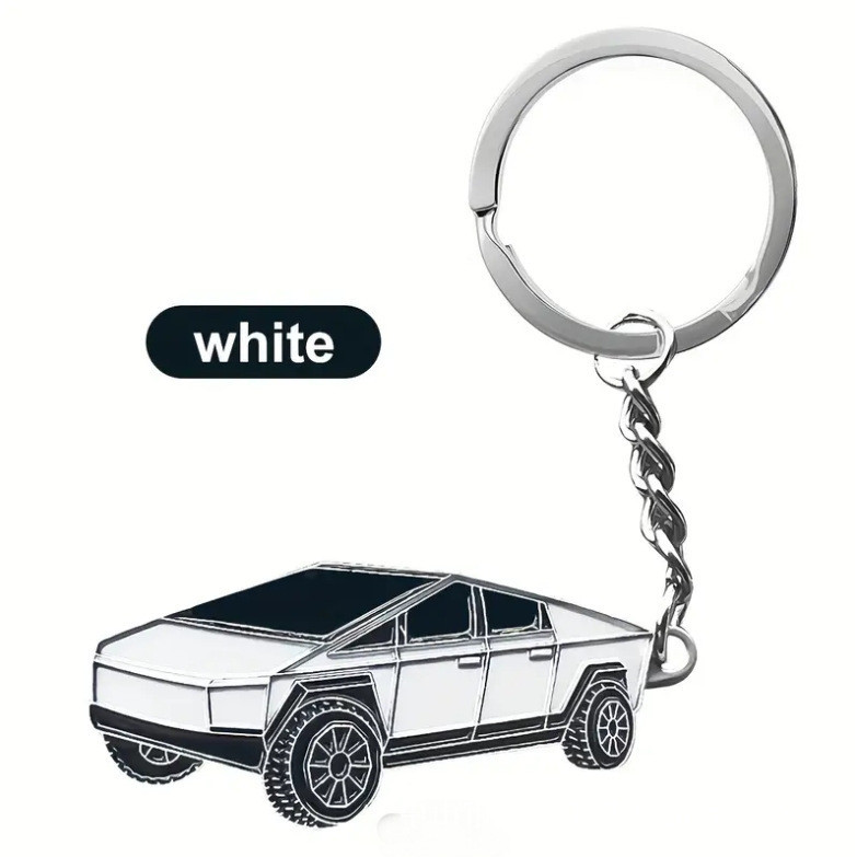 Thích hợp cho Tesla Pickup Cybertruck / Model3 / Y Kim Loại Móc Khóa Men Xe Sáng Tạo Chìa Khóa Sản P