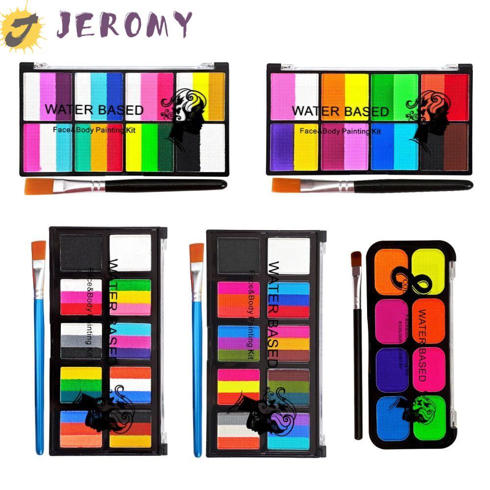 JEROMY Body Art Painting, Bộ trang điểm chống thấm nước Body Face Painting Kit, Mỹ phẩm Không độc hạ