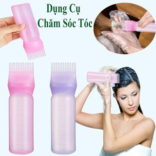 [Bộ 2 Chiếc] Dụng Cụ Nhuộm Tóc, Dụng Cụ Dưỡng Tóc Tại Nhà Tích Hợp Lược Chải Nhuộm Tóc 120ml