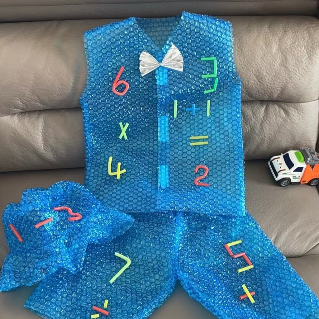 Trẻ Em Bảo Vệ Môi Trường Quần Áo Handmade Bảo Vệ Môi Trường Quần Áo Kỹ Thuật Số Mẫu Giáo Cha Mẹ-Con 