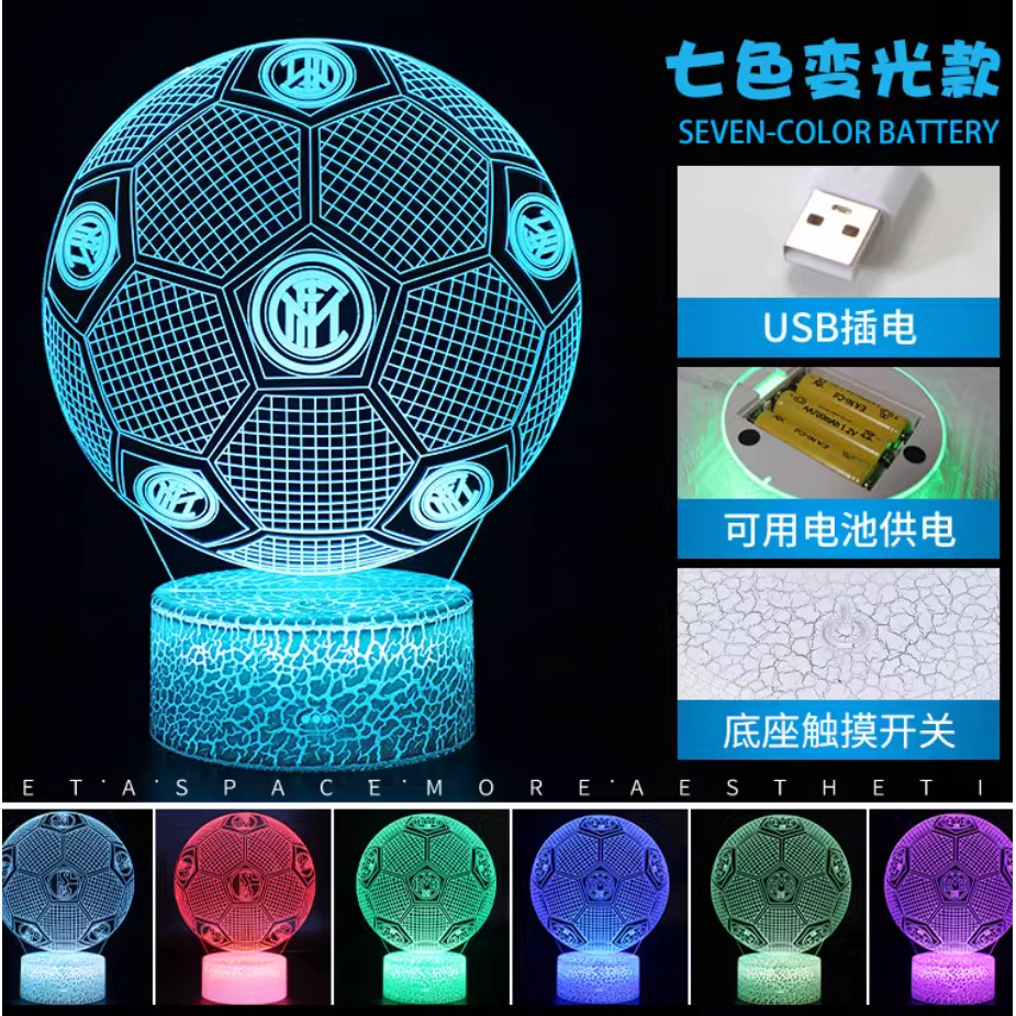 Logo đội tuyển World Cup bóng đá đèn dạ quang logo Manchester City logo Juventus Inter Milan Lyon Ma