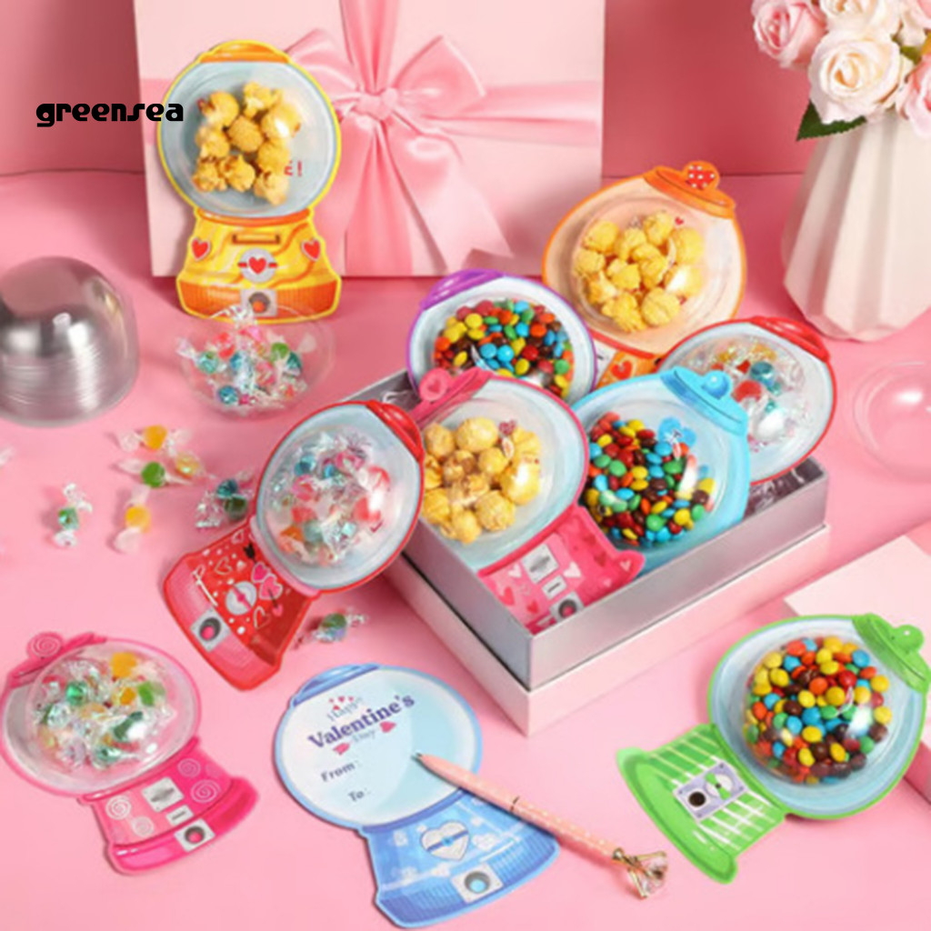 Xanh biển| Thẻ bật lên “Gumball Machine ” đáng yêu – Mỗi thẻ có máy kẹo cao su 3D quyến rũ minh họa 