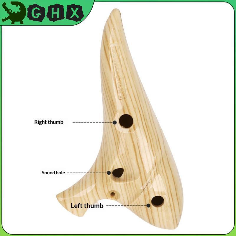 GHX 12 Lỗ Ocarina Nhạc Cụ Ocarinas Alto C Tone Nhựa Chuyên Nghiệp Ocarina Nhạc Cụ Dành Cho Người Yêu