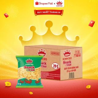  Thùng 60 Gói Bánh Snack Cua Kinh Đô 29g 