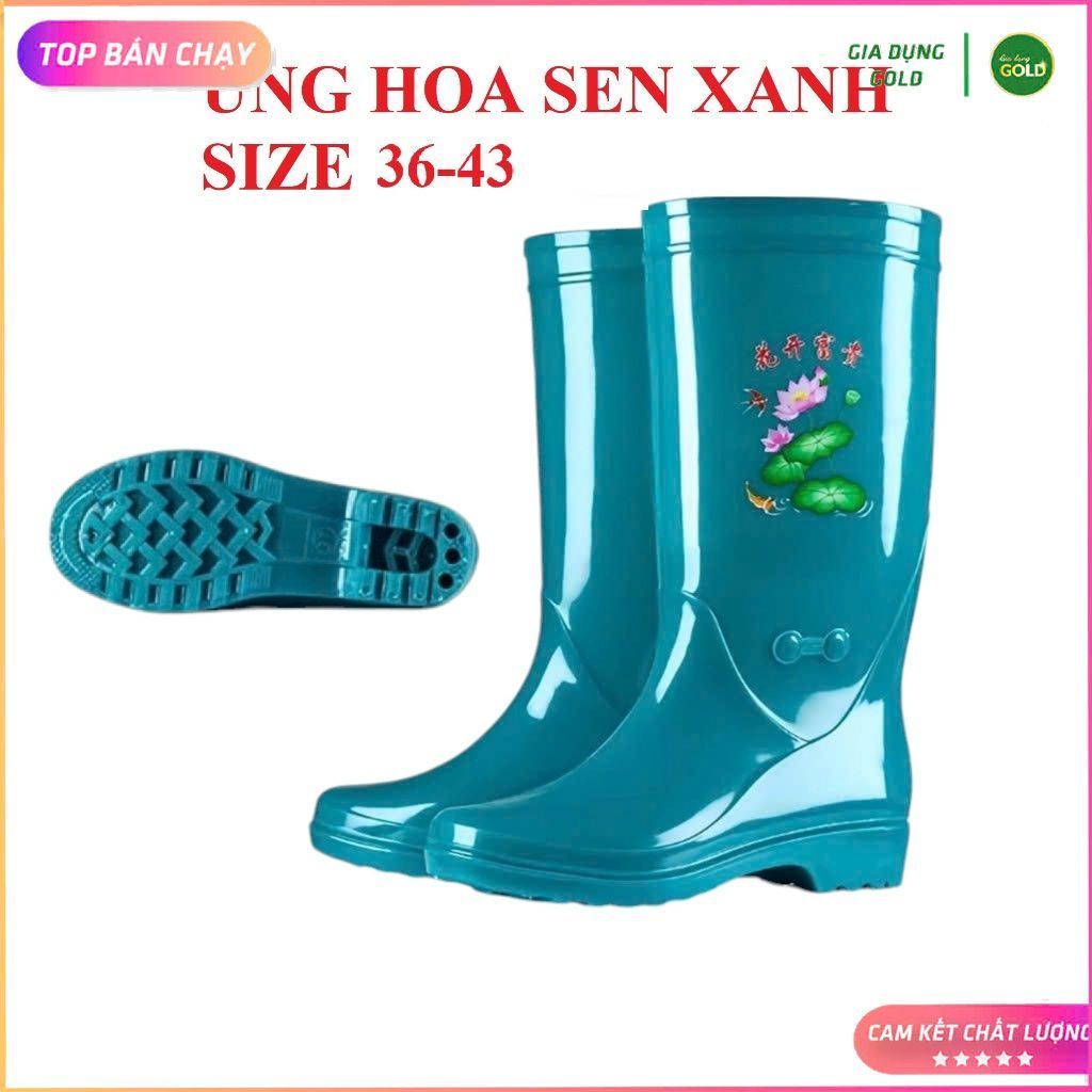Ủng lao động cho nữ Hoa Sen size 36-43, ủng bảo hộ lao động, ủng đi mưa nữ