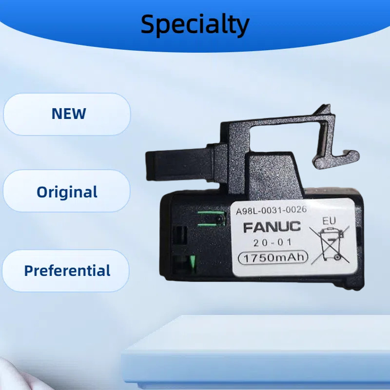 Hệ thống FANUC Fanuc chính hãng Pin Lithium 3V A98L-0031-026 Công cụ máy CNC Pin trung tâm gia công 
