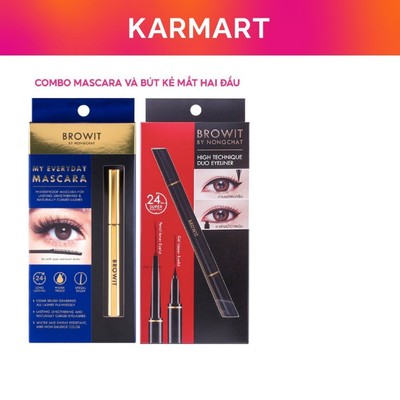 Combo Mascara My Everyday Và Bút kẻ mắt Duo Eyeliner #Black