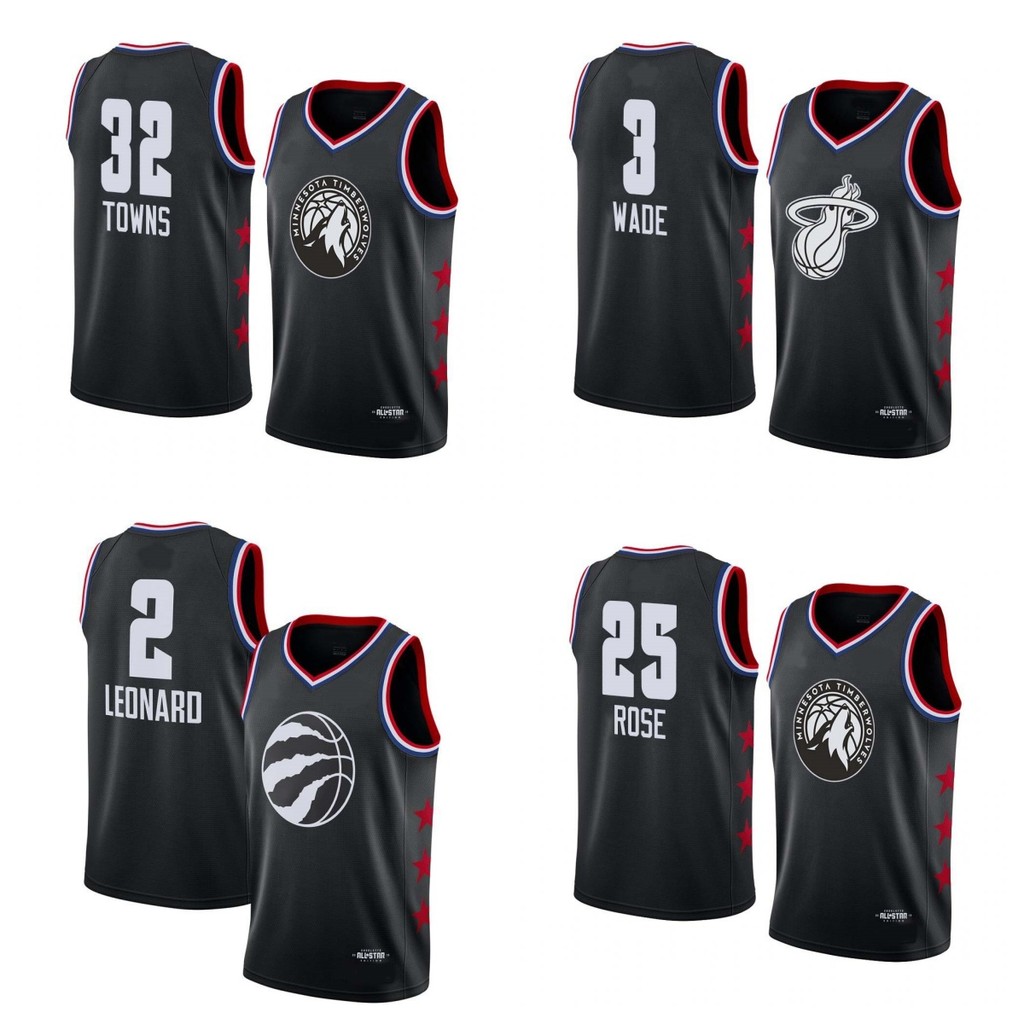 Áo bóng rổ mùa giải 2019 với logo các siêu sao NBA như Wade, Harden, Tatum, James, Durant, Irving, C