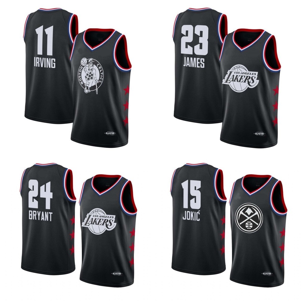 Áo bóng rổ mùa giải 2019 với Logo James, Durant, Irving, Curry và Hơn Nữa