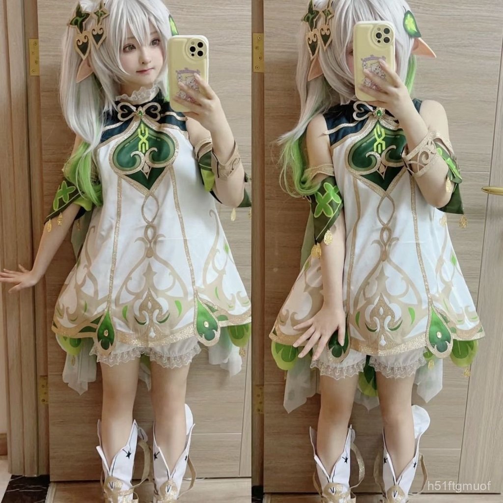 Genshin Impact cos Quần Áo Thần Cỏ Nahida cos Bộ quần áo đầy đủ cosplay Trang phục game anime nữ thầ