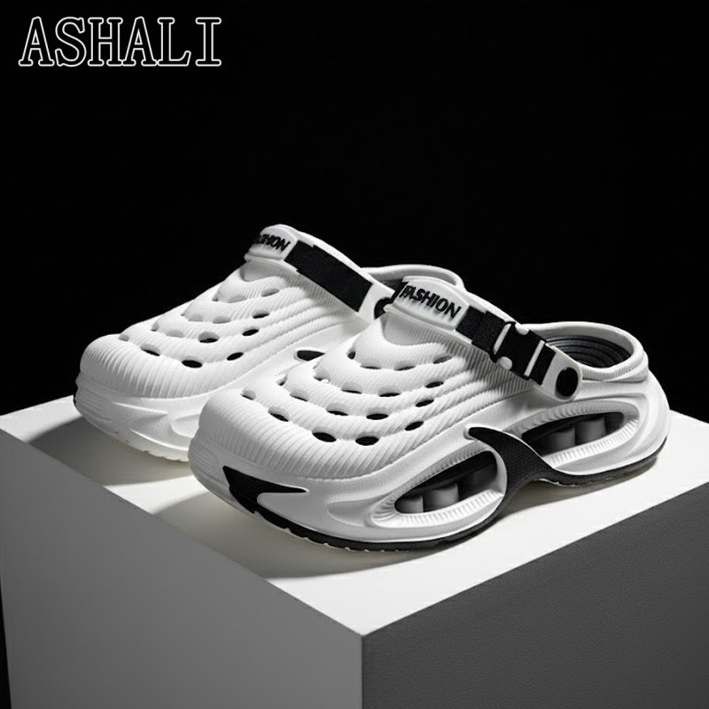 ASHALI Dép Lái Xe Cho Nam, Đế Dày 5Cm, Không Trơn Trượt, Chống Thấm Nước, Làm Bằng Eva, Thích Hợp Ch