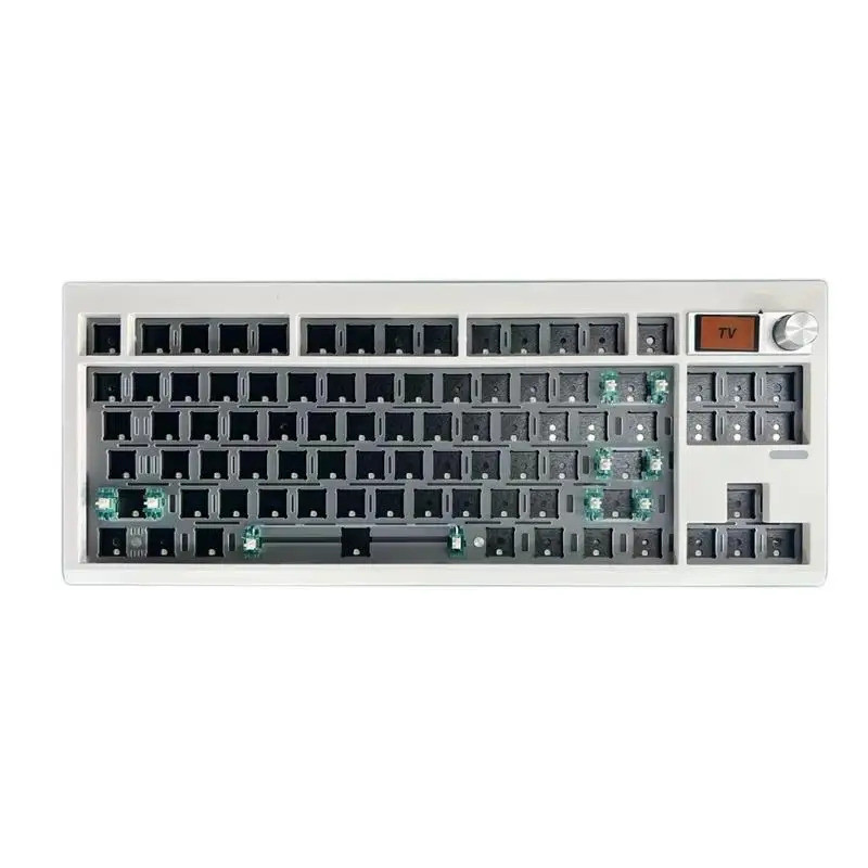 2025. Bộ bàn phím cơ GMK87 có màn hình hiển thị Cấu trúc đệm có đèn nền RGB Bàn phím trao đổi nóng c