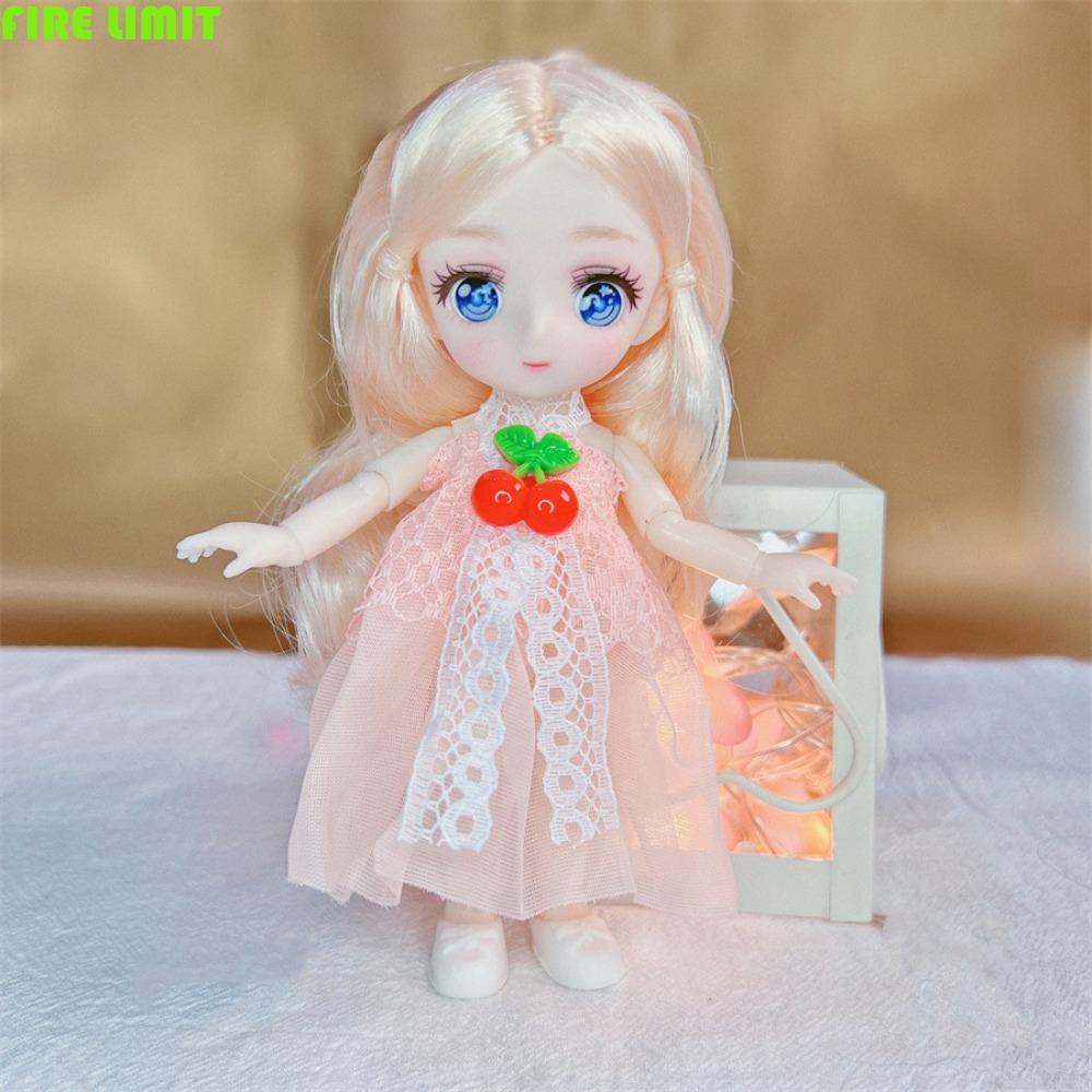 FIRE LIMIT 16cm Anime Eyes Đồ chơi Búp bê, Búp bê Kawaii Bjd 1 / 8 đầy màu sắc, Búp bê ăn mặc có thể