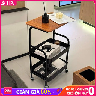 Xe Đẩy Spa 3 Tầng [Khung thép cacbon + giỏ] Kệ đựng đồ đa năng phòng ngủ Kệ Để Đồ Có bánh xe
